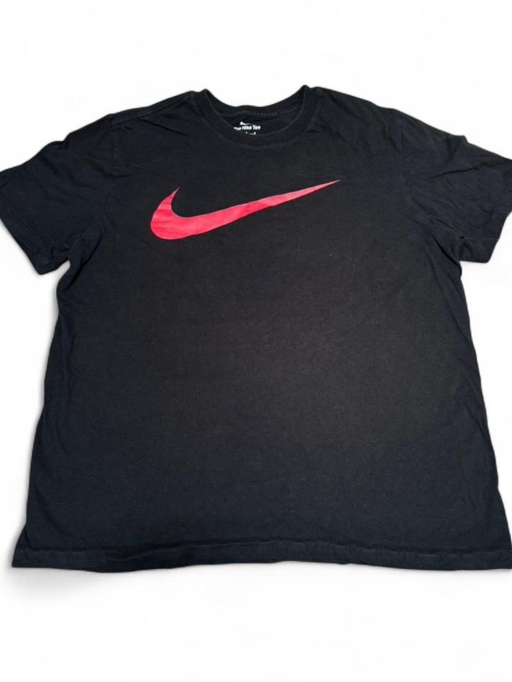 Nike Black Short Sleeve Tee with Red Swoosh